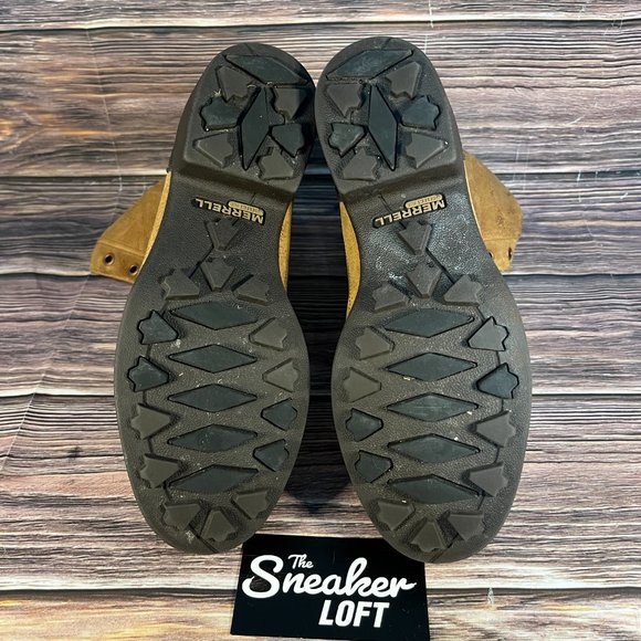 Merrell Chateau Mid‎ Lace Brown Leather Snow Heeled Boots - Picture 6 of 8